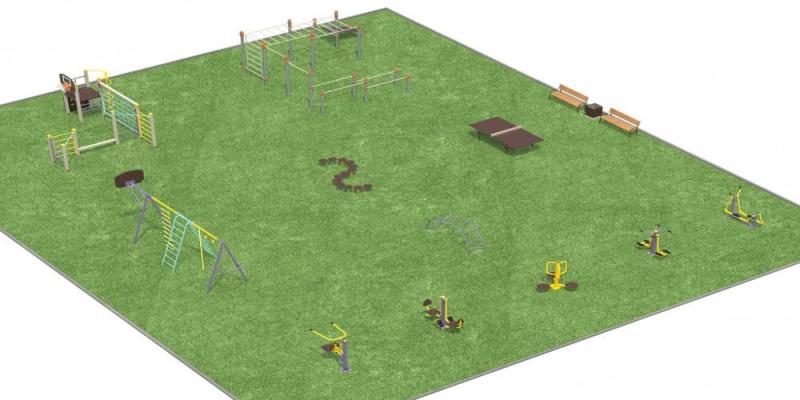 Дизайн проект спортплощадки разновозрастной  в Нальчике