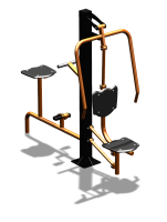 Уличный тренажер "Жим от груди Вело" УТ321 в Нальчике