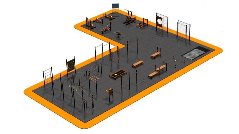 Дизайн проект спортплощадки Угловая в Нальчике