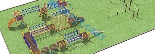 Проект спортплощадки с полосой препятствий в Нальчике