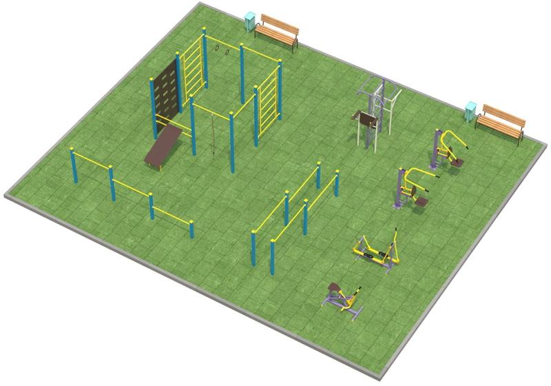 Проект спортплощадки 150 метров в Нальчике в Нальчике