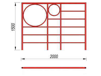 Шведская стенка с кольцами МАФ 3502 в Нальчике