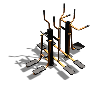 Уличный тренажер "Шпагат Маятник Лыжник двойной" УТ335 в Нальчике