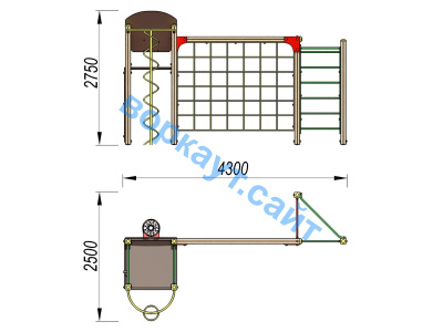 Детский спортивный комплекс Игровой ДСК 3111 в Нальчике Детский спортивный комплекс Игровой ДСК 3111 в Нальчике