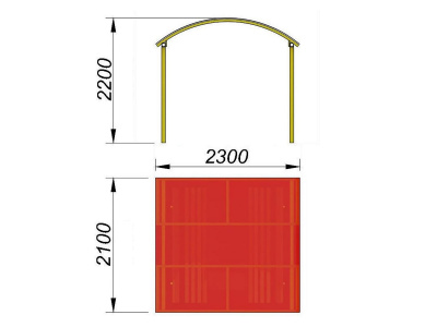 Навес судейский МАФ 4004 в Нальчике