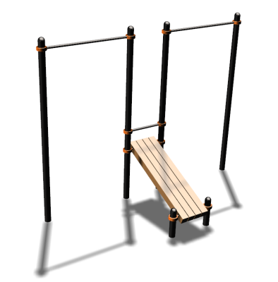 Воркаут турники со скамьей для пресса ВС-27 в Нальчике