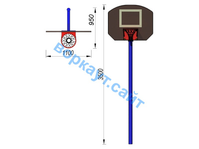 Баскетбольный щит СИО 3510 в Нальчике