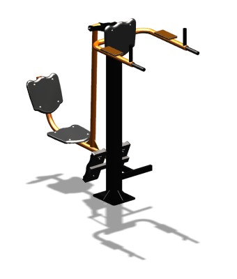 Уличный тренажер "Жим ногами Брусья Пресс" УТ329 в Нальчике