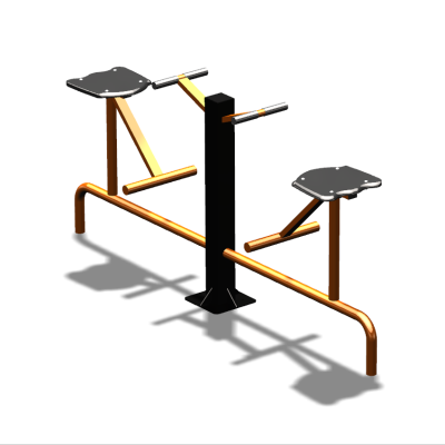 Уличный тренажер  "Твистер сидя двойной"   УТ216 в Нальчике