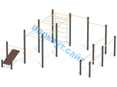 Спортивный комплекс воркаут ВС-50 в Нальчике