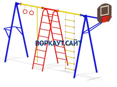 Гимнастический комплекс с баскетбольным щитом МАФ 3001 в Нальчике Гимнастический комплекс с баскетбольным щитом МАФ 3001 в Нальчике