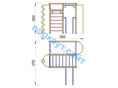 Детский спортивный комплекс Гимнастический ДСК 3107 в Нальчике