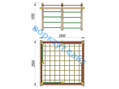 Детский спортивный комплекс ДСК 3109 в Нальчике