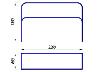 Брусья разновысокие МАФ 3531 в Нальчике