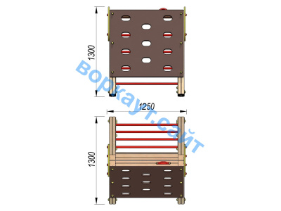 Детский спортивный комплекс ДСК 3202 в Нальчике