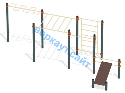 Спортивный комплекс воркаут ВС-45 в Нальчике