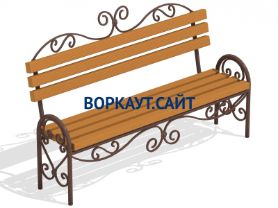 Лавочка кованная МАФ 1606 в Нальчике