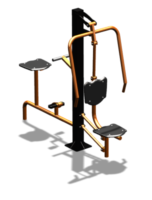 Уличный тренажер "Жим от груди Вело" УТ321 в Нальчике