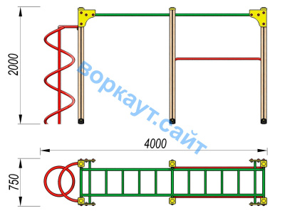 Детский спортивный комплекс ДСК 3104 в Нальчике