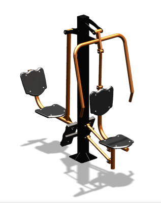 Уличный тренажер "Жим от груди Жим ногами" УТ304 в Нальчике