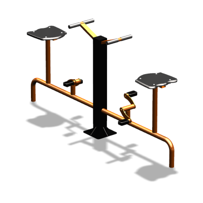 Уличный тренажер  "Вело двойной"   УТ211 в Нальчике