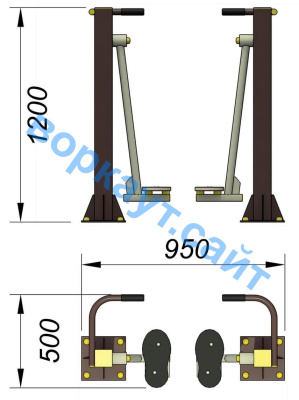 Уличный тренажер "Ходьба в пространстве" УТ 005 в Нальчике Уличный тренажер "Ходьба в пространстве" УТ 005 в Нальчике