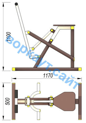 Уличный тренажер "Наездник " УТ 006 в Нальчике