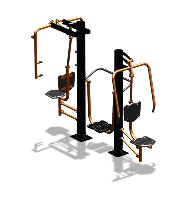 Уличный тренажер "Жим от себя Шагомер Баттерфляй" УТ303 в Нальчике