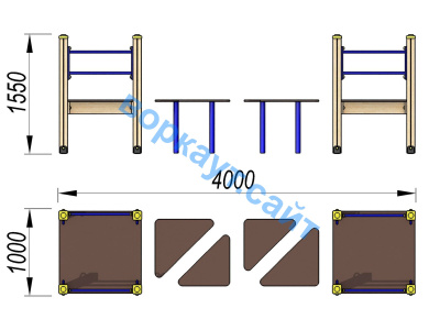 Детский спортивный комплекс Мостик ДСК 3114 в Нальчике