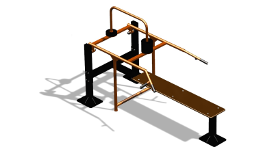 Силовой уличный тренажер  "Горизонтальный жим"  УТ402 в Нальчике