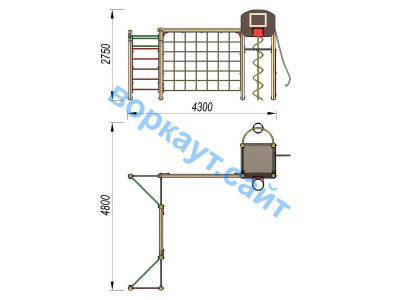 Детский спортивный комплекс ДСК 3112 в Нальчике