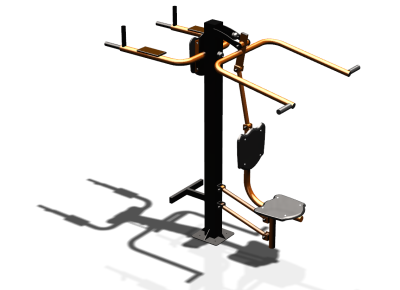 Уличный тренажер "Верхняя тяга Брусья Пресс" УТ339 в Нальчике