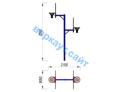 Баскетбольный щит двойной СИО 3511 в Нальчике