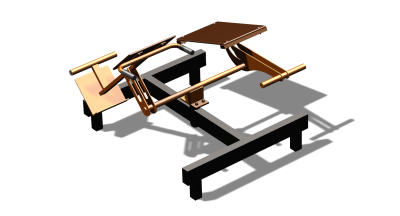 Силовой уличный тренажер  "Пресс Гиперэкстензия"  УТ420 в Нальчике